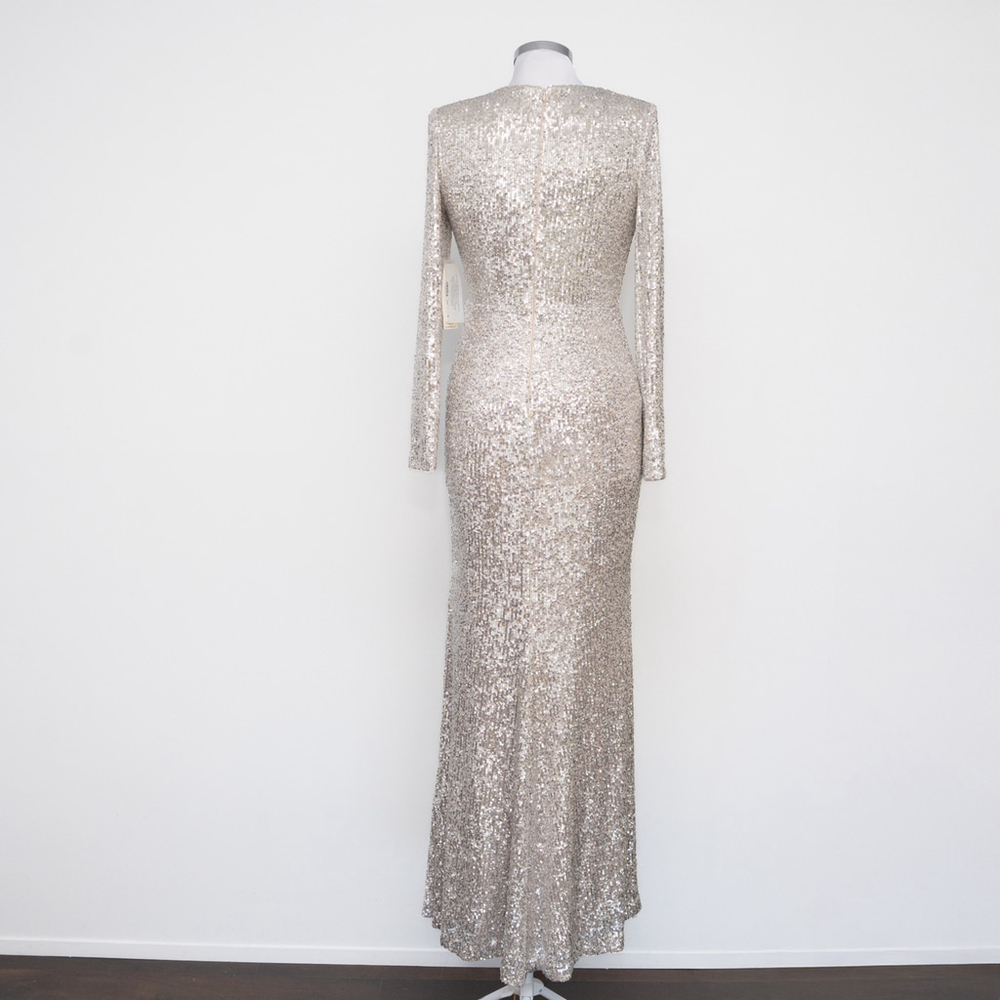 Eliza J -  Long‎ Sleeve Sequin Gown - Picture 4 of 14